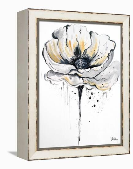 Black and White Poppies II-Patricia Pinto-Framed Stretched Canvas
