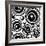 Black-And-White Retro Seamless Ornament-katritch-Framed Art Print