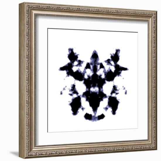 Black And White Rorschach Graphic-magann-Framed Art Print