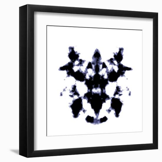 Black And White Rorschach Graphic-magann-Framed Art Print