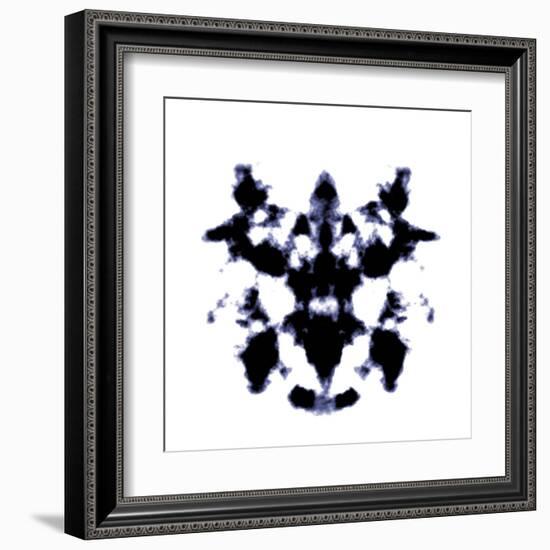 Black And White Rorschach Graphic-magann-Framed Art Print