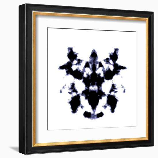 Black And White Rorschach Graphic-magann-Framed Art Print