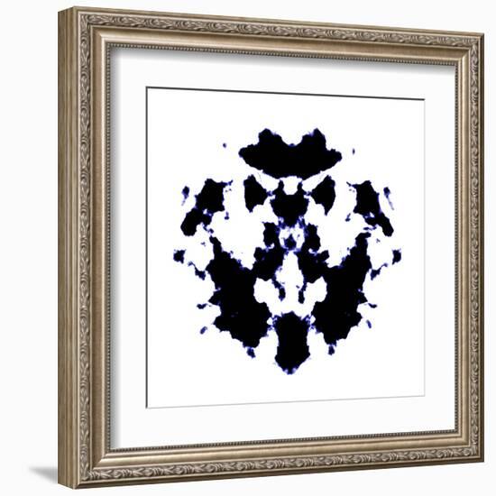 Black And White Rorschach Graphic-magann-Framed Art Print