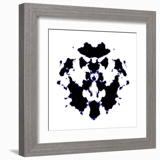 Black And White Rorschach Graphic-magann-Framed Art Print