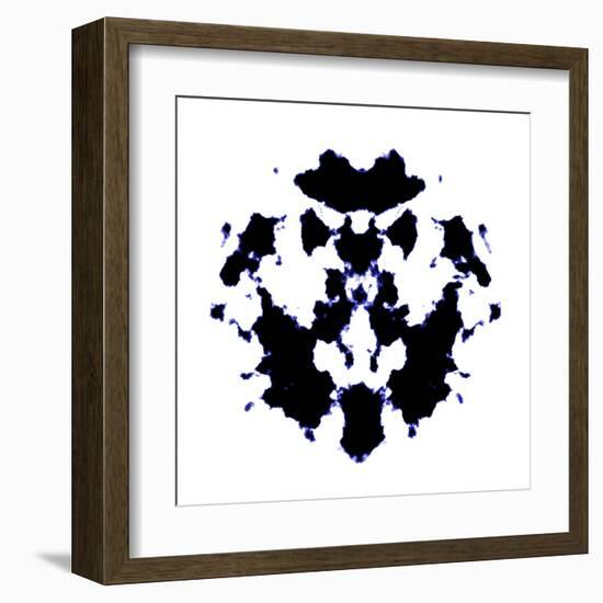 Black And White Rorschach Graphic-magann-Framed Art Print