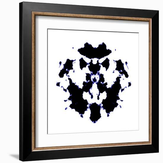 Black And White Rorschach Graphic-magann-Framed Art Print