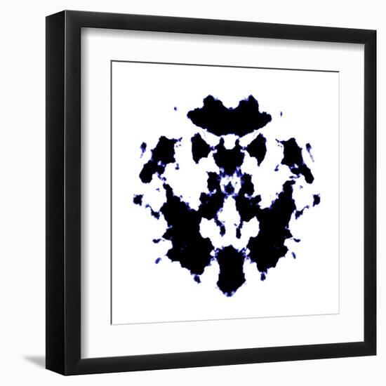 Black And White Rorschach Graphic-magann-Framed Art Print