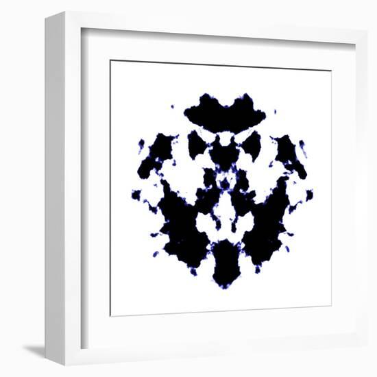 Black And White Rorschach Graphic-magann-Framed Art Print