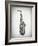 Black and White Sax-Dan Sproul-Framed Art Print