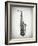 Black and White Sax-Dan Sproul-Framed Art Print