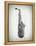 Black and White Sax-Dan Sproul-Framed Stretched Canvas