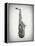 Black and White Sax-Dan Sproul-Framed Stretched Canvas