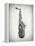 Black and White Sax-Dan Sproul-Framed Stretched Canvas