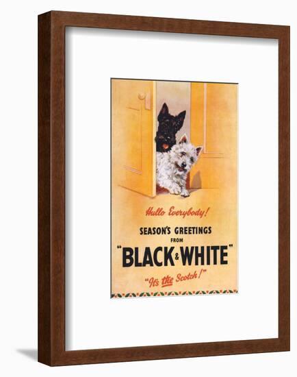 Black and White Scotch-null-Framed Premium Giclee Print