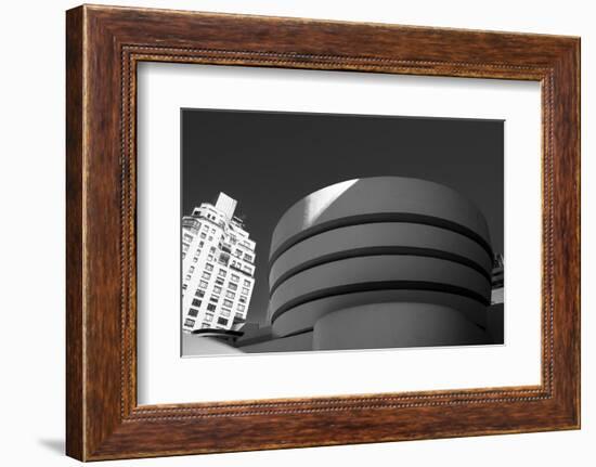 Black and White shot of the Guggenheim Museum in NYC-null-Framed Photo