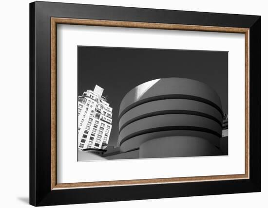 Black and White shot of the Guggenheim Museum in NYC-null-Framed Photo