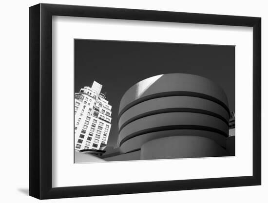 Black and White shot of the Guggenheim Museum in NYC-null-Framed Photo