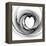 Black And White Sketch Heart-cycreation-Framed Stretched Canvas