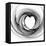 Black And White Sketch Heart-cycreation-Framed Stretched Canvas