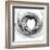 Black And White Sketch Heart-cycreation-Framed Art Print