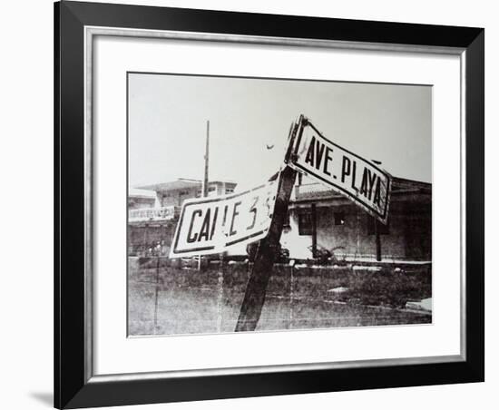 Black and White Street Sign-David Studwell-Framed Giclee Print