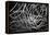 Black and White Swirls-null-Framed Stretched Canvas
