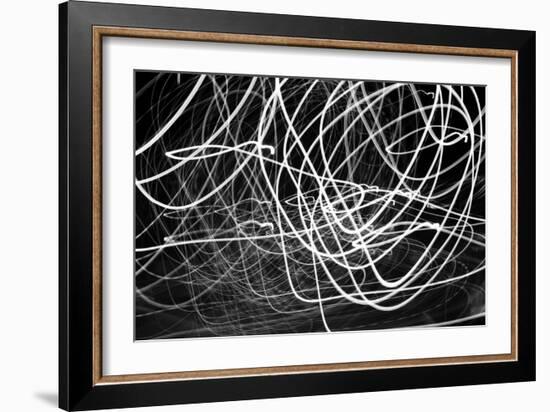 Black and White Swirls-null-Framed Photo