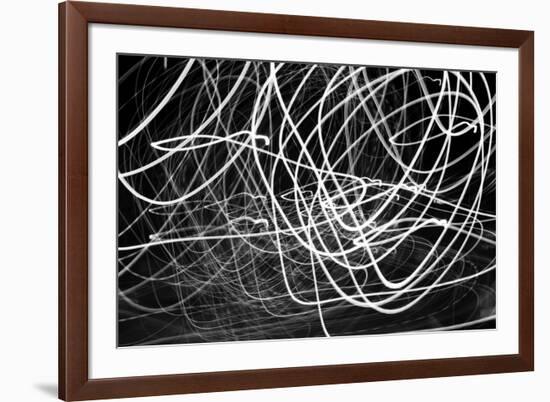 Black and White Swirls-null-Framed Photo