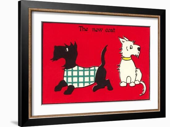 Black and White Terriers the New Coat-null-Framed Art Print