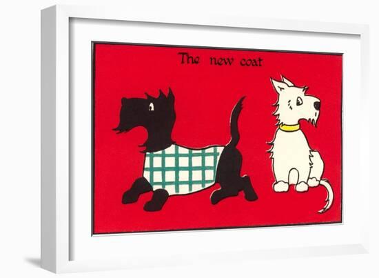 Black and White Terriers the New Coat-null-Framed Art Print