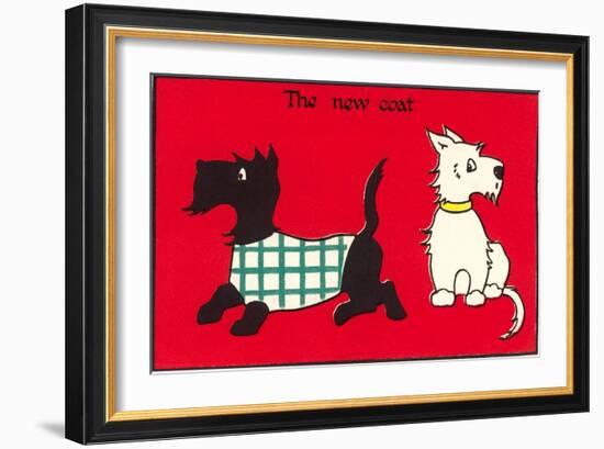 Black and White Terriers the New Coat-null-Framed Art Print