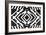 Black and White Textile Pattern-null-Framed Art Print