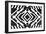 Black and White Textile Pattern-null-Framed Premium Giclee Print