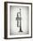 Black and White Trumpet-Dan Sproul-Framed Art Print