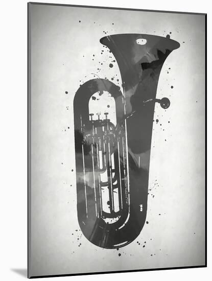 Black and White Tuba-Dan Sproul-Mounted Art Print