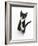 Black and White Tuxedo Kitten, Tuxie, Standing Up on Haunches and Looking Up with Raised Paws-Mark Taylor-Framed Photographic Print