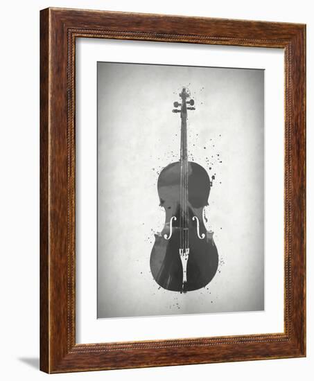 Black and White Violin-Dan Sproul-Framed Art Print