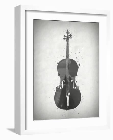 Black and White Violin-Dan Sproul-Framed Art Print