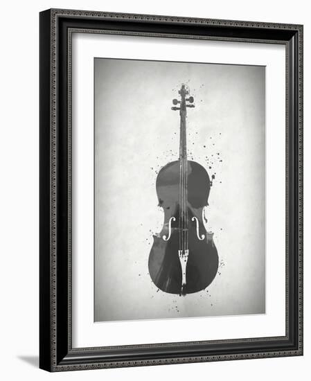 Black and White Violin-Dan Sproul-Framed Art Print