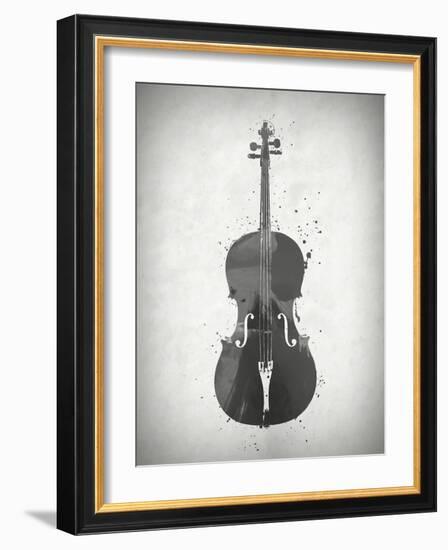 Black and White Violin-Dan Sproul-Framed Art Print