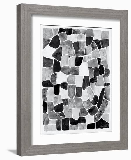 Black and White Walkways II-Nikki Galapon-Framed Art Print