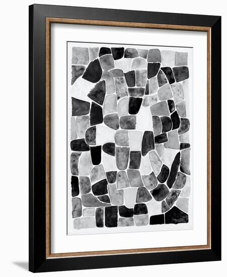 Black and White Walkways II-Nikki Galapon-Framed Art Print