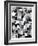 Black and White Walkways II-Nikki Galapon-Framed Art Print
