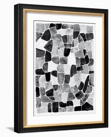 Black and White Walkways II-Nikki Galapon-Framed Art Print