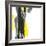 Black and Yellow II v2-Chris Paschke-Framed Art Print