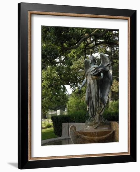 Black Angel Sculpture, Council Bluffs, Iowa-Keith & Rebecca Snell-Framed Photographic Print