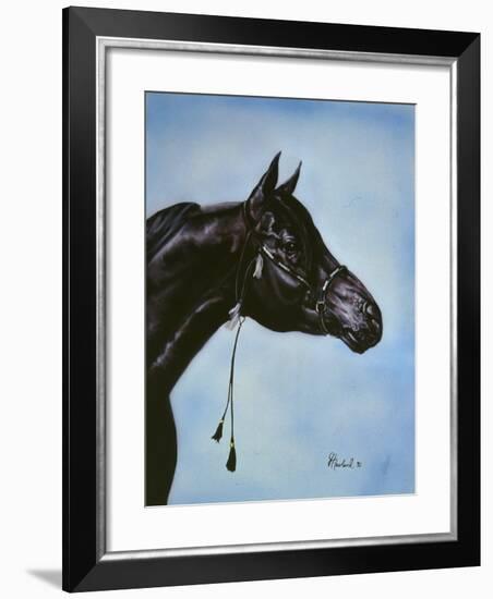 Black Arabian-Jenny Newland-Framed Giclee Print