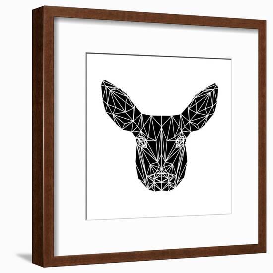 Black Baby Deer-Lisa Kroll-Framed Art Print