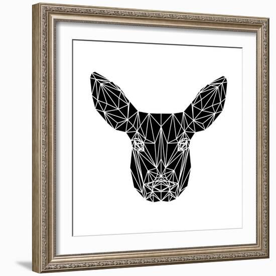 Black Baby Deer-Lisa Kroll-Framed Art Print