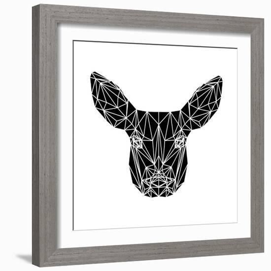 Black Baby Deer-Lisa Kroll-Framed Art Print